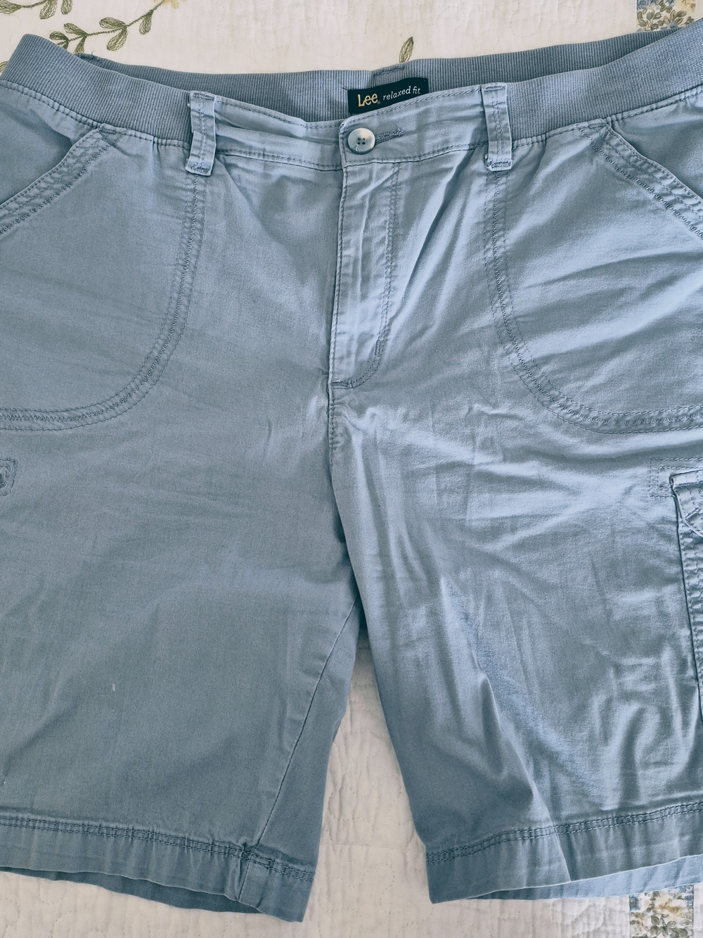 Lee Light Blue Relaxed-Fit Women's Shorts